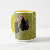 Golden Black Chickens, Coffee Tasse (Vorderseite Links)