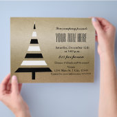Golden & Black Christmas Tree Flyer (Hand)