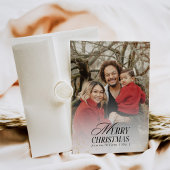 Golden & Black Floral Boho Arch Foto Weihnachten