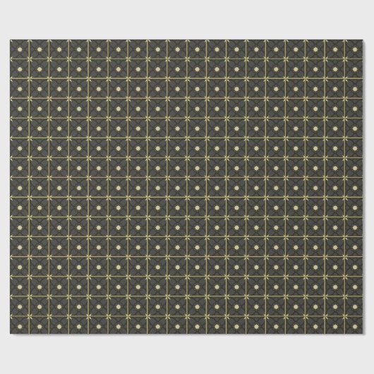 Golden Black Geschenkpapier (Flach)