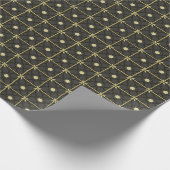 Golden Black Geschenkpapier (Ecke)