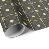 Golden Black Geschenkpapier (Rolleneckpunkt)