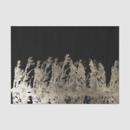 Golden & Black Glam Pine Tree Rustikale Wald Hochz Seidenpapier