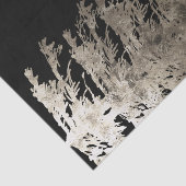 Golden & Black Glam Pine Tree Rustikale Wald Hochz Seidenpapier (Ausschnitt)