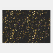 Golden Black Golden Wrapping Paper Sheets Set 7 Geschenkpapier Set (Vorderseite 2)