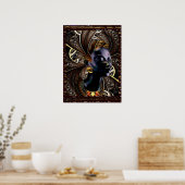 Golden Black Magic Poster (Küche)