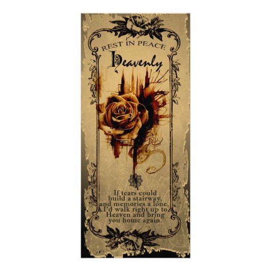 Golden Black Rose - Sympathiekarte/Rackcard Werbekarte (Vorne)