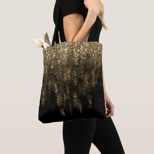 Golden Black Shiny Tasche (Von Nahem)