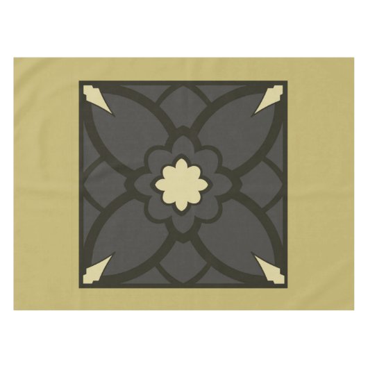 Golden Black Tischdecke (Vorderseite (Horizontal))