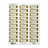 Golden Black Topaz Rücksendeadresse (Vorne)