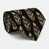 Golden Blätter Neck Tie Krawatte (Gerollt)