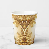 Golden Blätter Weihnachts-Weihnachtszeitung Cups Pappbecher (Links)