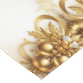 Golden Blätter Weihnachtsfeiertag Tischdecke (Schrägansicht)