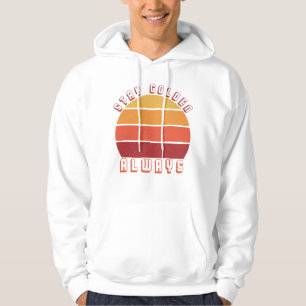 Golden bleibe, immer - Retro-Sonnenuntergang Motiv Hoodie
