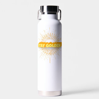 Golden bleibe - Motivierend Sonnenschein-Zitat Trinkflasche