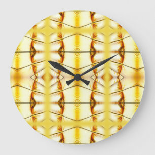 Golden Bling Große Wanduhr