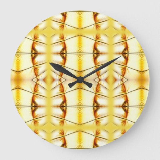 Golden Bling Große Wanduhr (Vorderseite)