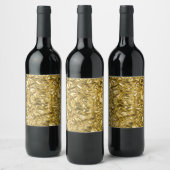 Golden Bling Weinetikett (Flaschen)
