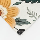 Golden Blogs Herbst Blumenmuster Fleecedecke (Ecke)