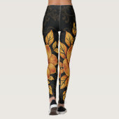 Golden Bloom Floral Leggings (Rückseite)