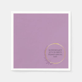 Golden Bloom Floral Serviette