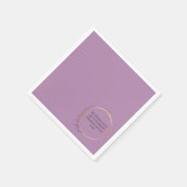 Golden Bloom Floral Serviette (Ecke)