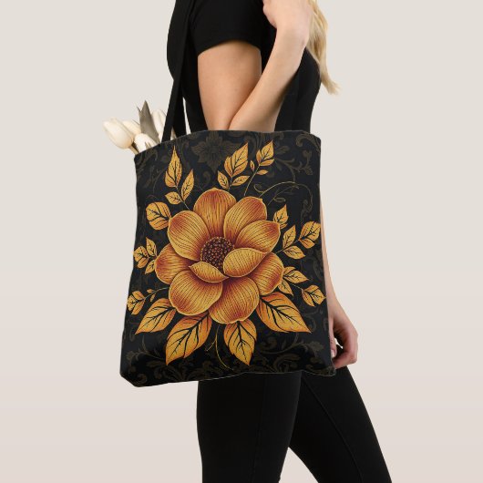 Golden Bloom Floral Tasche (Von Nahem)
