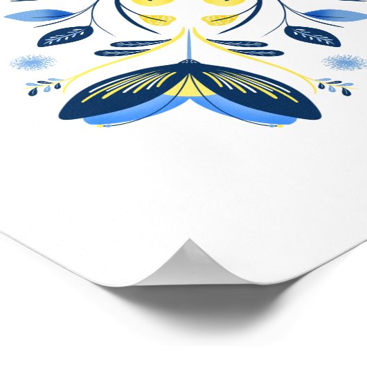 Golden Bloom Harmony Poster (Ecke)