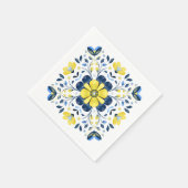 Golden Bloom Harmony Serviette (Ecke)