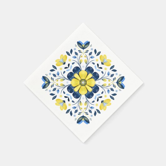 Golden Bloom Harmony Serviette (Ecke)