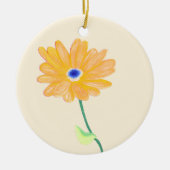 Golden Bloom Keramik Ornament (Vorne)