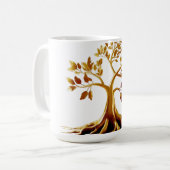 Golden Bloom Klassische Tasse (Vorderseite Links)