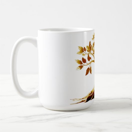 Golden Bloom Klassische Tasse (Links)