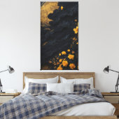 Golden Bloom Leinwanddruck (Insitu (Schlafzimmer))