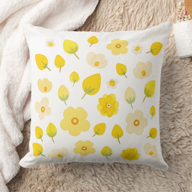 Golden Bloom Luxe Pillow Kissen (Decke)