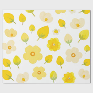 Golden Bloom Luxe Wallpaper Geschenkpapier