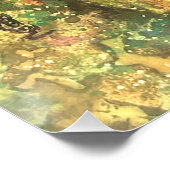 Golden Bloom of Reminiscence Poster (Ecke)