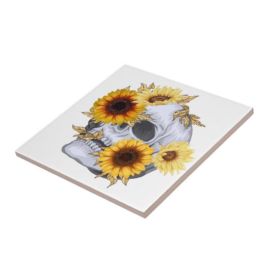 GOLDEN BLOOM SKULL FLIESE (Seite)