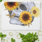 GOLDEN BLOOM SKULL GESCHIRRTUCH (Gefaltet)