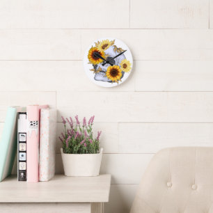 GOLDEN BLOOM SKULL RUNDE WANDUHR