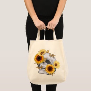 GOLDEN BLOOM SKULL TRAGETASCHE