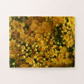 Golden Bloom Wall | Yellow Chrysanthemum Puzzle (Horizontal)