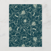 Golden Bloom Wedding Details Begleitkarte (Rückseite)