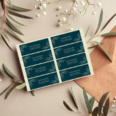 Golden Bloom Wedding Rücksendeadresse