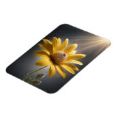 Golden Bloom – Yellow Flower Macro Photography Magnet (Linke Seite)