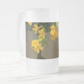 Golden Blossom Beauty Mattglas Bierglas (Vorderseite Links)