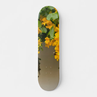 Golden Blossom Beauty Skateboard