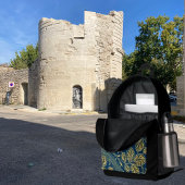 Golden Blossom Elegance  Bedruckter Rucksack