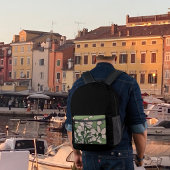 Golden Blossom Elegance  Bedruckter Rucksack