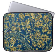 Golden Blossom Elegance Electronics Bag